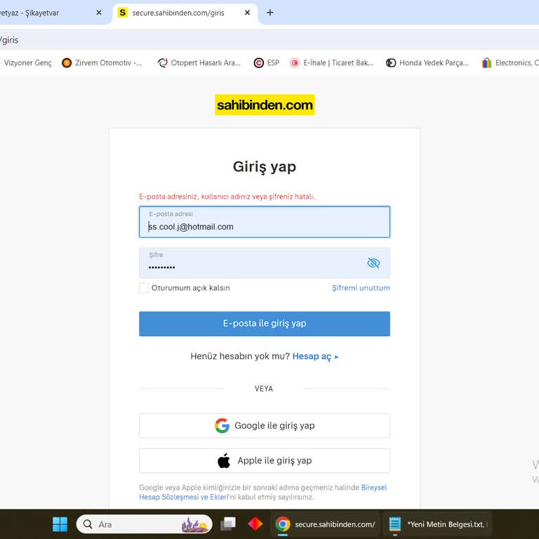 Sahibinden Hesap Kapatma Ve Geri Ödeme Sorunu
