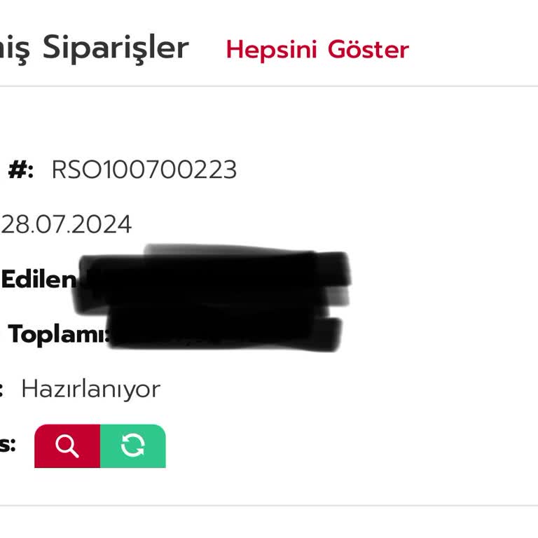 Rossmann Online Alışveriş Hazırlanamayan Ürünler.
