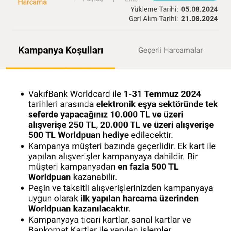 VakıfBank Kazandığım Puanı Vermiyor