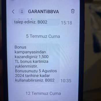 Garanti BBVA Bonus Puan Yanlışlığı Ve Müşteri Memnuniyetsizliği