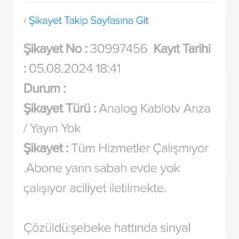 Kablo Net Ve Kablo TV Arıza