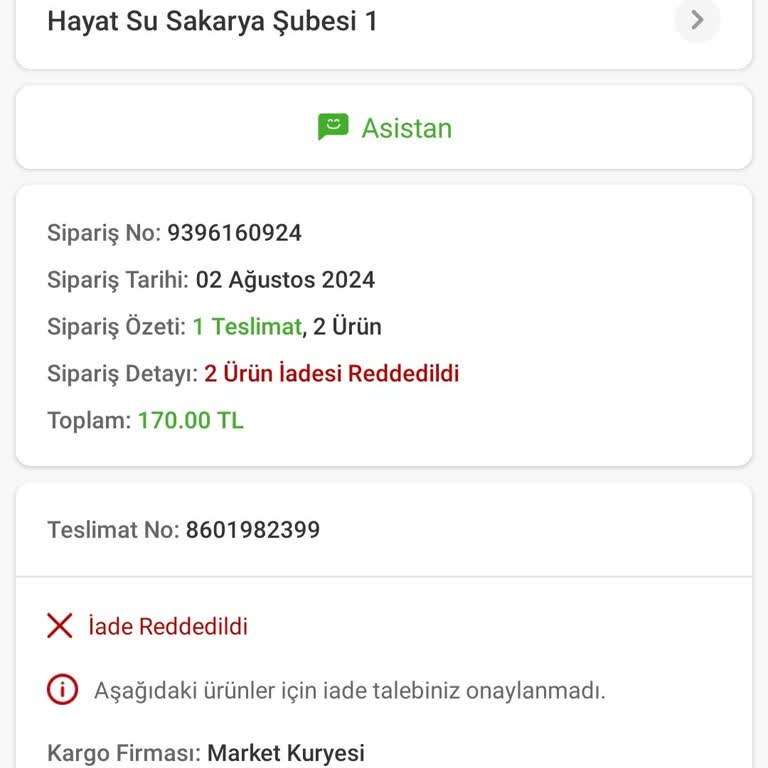 Trendyol GO Teslim Edilmeyen Ürün Parasını İade Etmiyor
