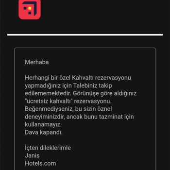 Hotels.com Almadığım Hizmetin İadesi Ve Kartımdan, Fazla Çekilen Tutar