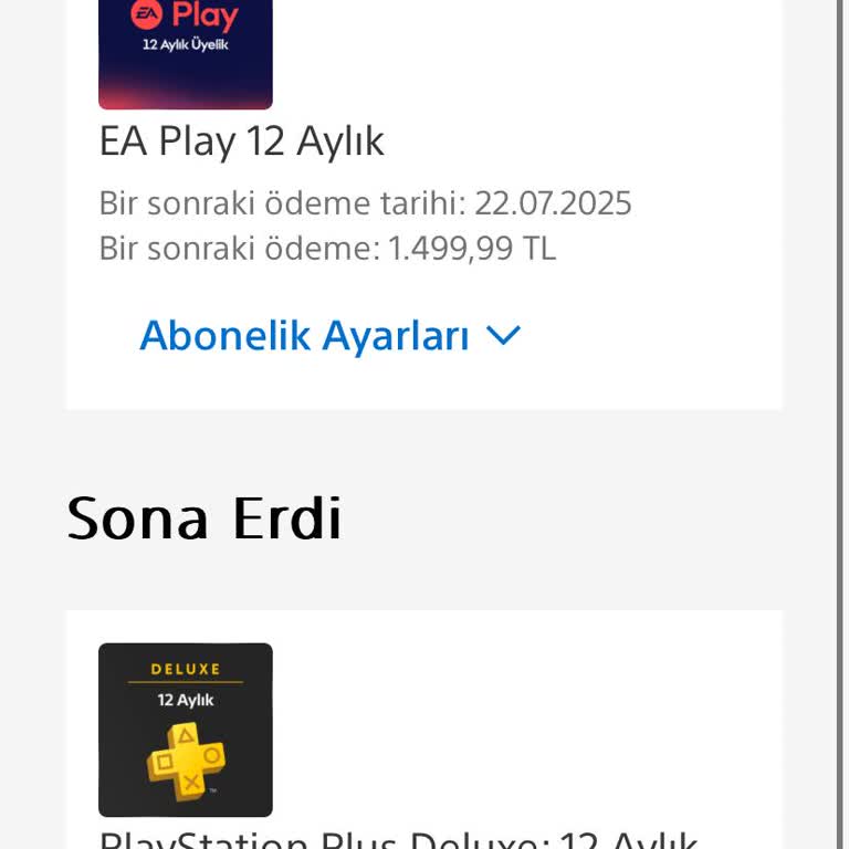 PlayStation Ödememi Yapmadı (üstüne Yanlış Aboneliğimi İptal Etti)