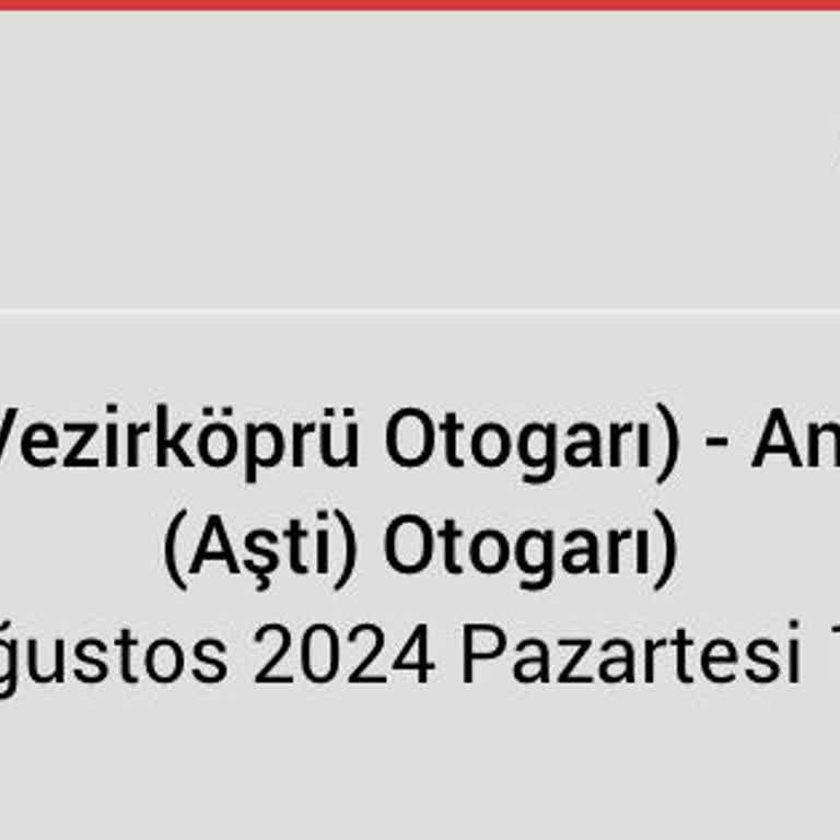 Obilet Otobüs Bileti Sorunu Ve İstekler