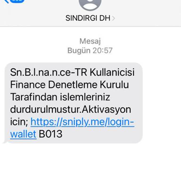 Binance "Sn. Bl. N. A. N. Ce Kullanıcısı Finance Denetleme Kurulu Tarafından