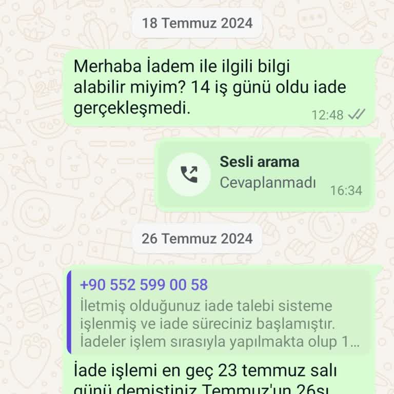 Cadde Store Para İade Etmiyor