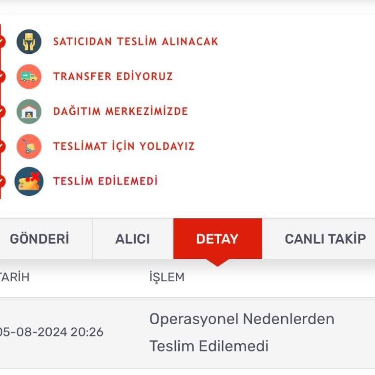 Kargomsende Firması Ürünümü Getirmedi