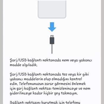 Samsung A73 Acil Nem Algılandı Şarj Edememe. Avil Yardi.