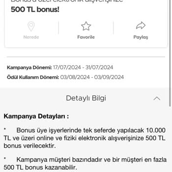 Garanti BBVA Garanti Bonus Kampanyası Şikayeti