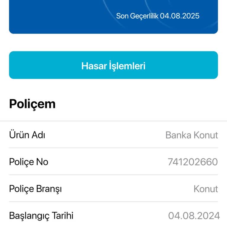 Ziraat Bankası Konut Poliçe Yenileme