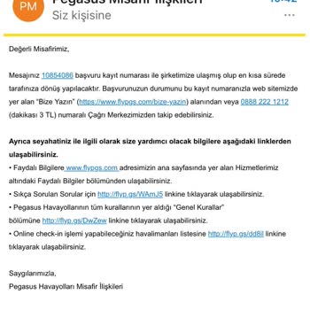 Pegasus İstanbul-Cidde Uçuşunda Bagaj Sorunu Ve İletişim Eksikliği