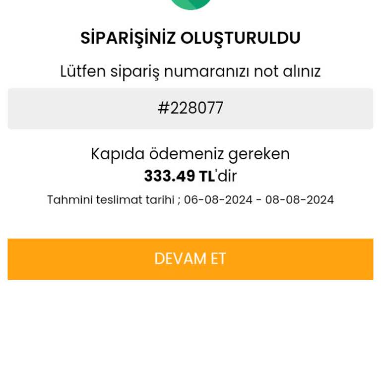 Birissine Kargo İptali İstiyorum