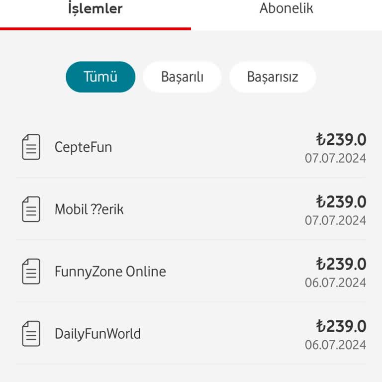 Vizyon Elektronik Para Benden Habersiz Faturama Yansıyan Para