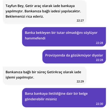 GetirAraç Araç Kiralama İşleminde Yaşanan Sorunlar Ve Çözüm Beklentisi