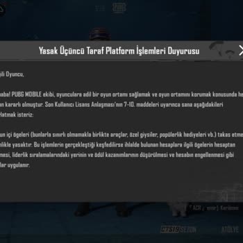 PUBG Mobile Ban Ve Uc