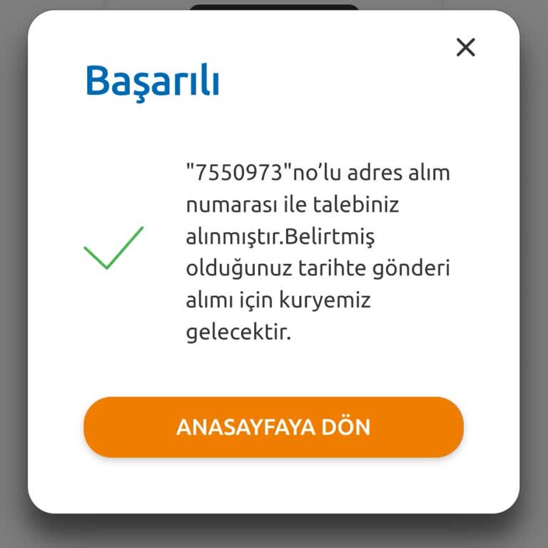 Yurtiçi Kargo Kurye Çağırma İptali