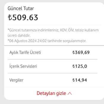 Vodafone Kullanmadığım Servis İçin Fazladan Ücret Alınıyor