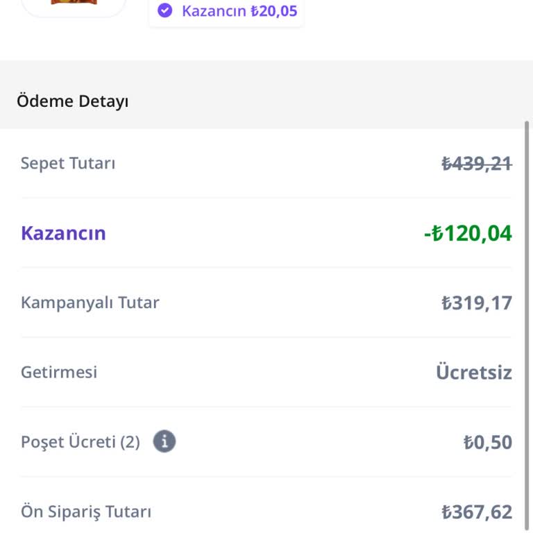 Getir Yanlış Çekilen Ücret Ve İade Sorunu