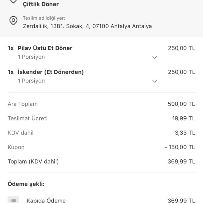 Yemek Sepeti Çözüm İçin Bekletiyor.