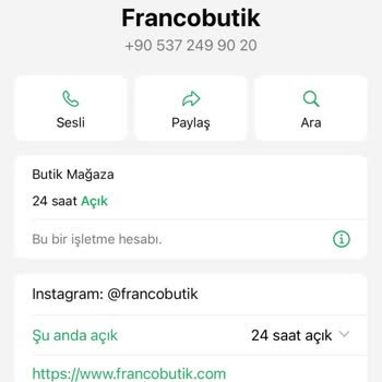 Franco Butik Sipariş Ettiğim Ürün Yanlış Beden Geldi Ve Değişim Yapılmadı