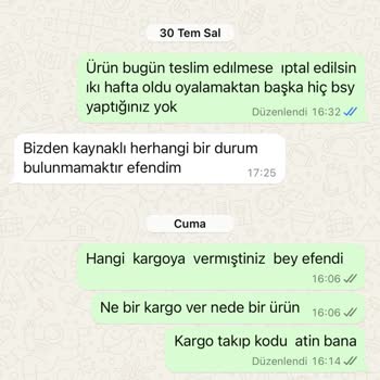 Franco Butik Sipariş Ettiğim Ürün Yanlış Beden Geldi Ve Değişim Yapılmadı