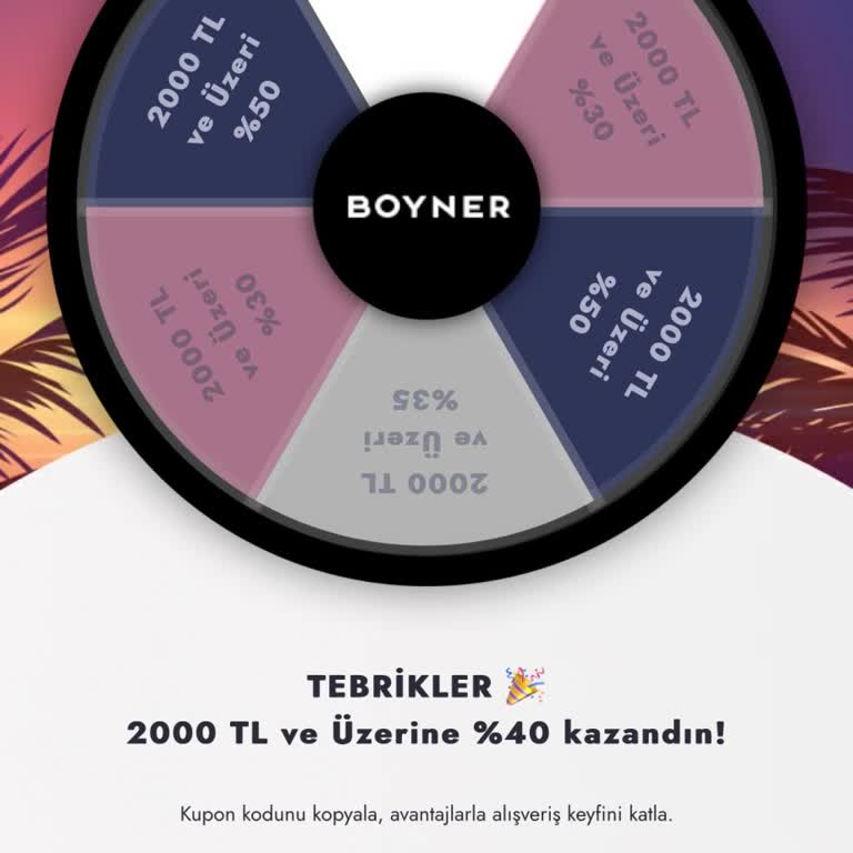 Boyner Çark Oyunu Defalarca Olmadı
