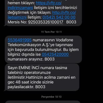 Vodafone'a Geçişte Yaşanan Sorun Ve Faturalar