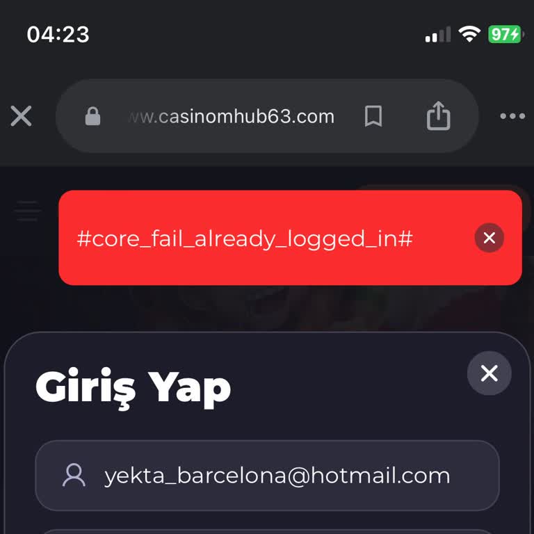 Casinomhub Sitesinde Çekim Talebim Sonrası Hesabıma Giriş Yapamıyorum.