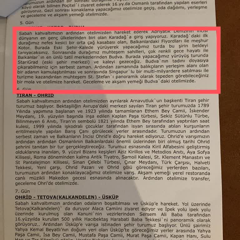 Touristica Tur Sözleşmeye Uymuyor, Şikayetleri Dikkate Almıyor.