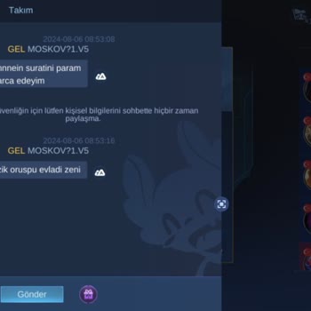 Mobile Legends Ağır Küfür Ve Hakaret