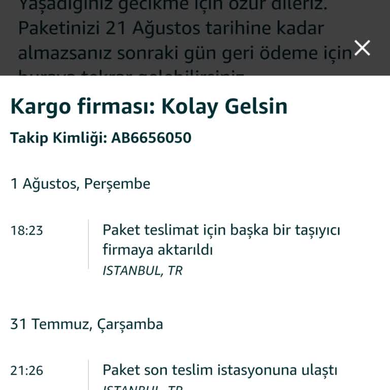Amazon Yurt Dışı Kargo Takip