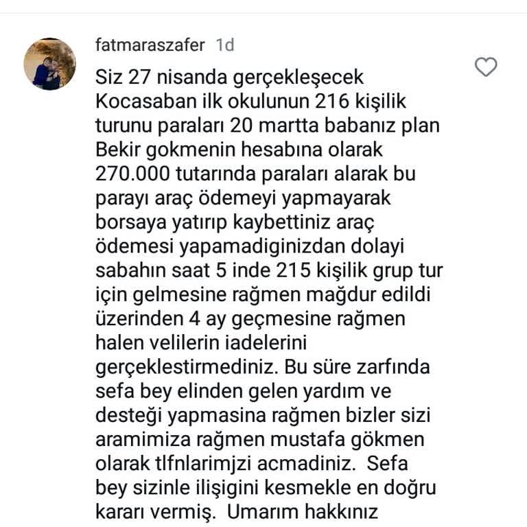 Günak Turizm Tur Şirketi İle Yaşanan Sorunlar