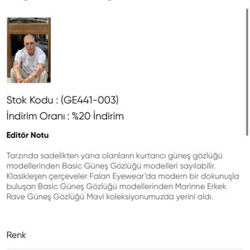 Falan Eyewear Sipariş Oluşturmadı Ama Param Çekildi