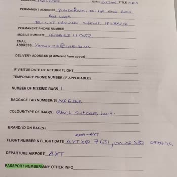 SunExpress Hava Yolları Bagaj Gecikmeli Ve Kırık Geldi