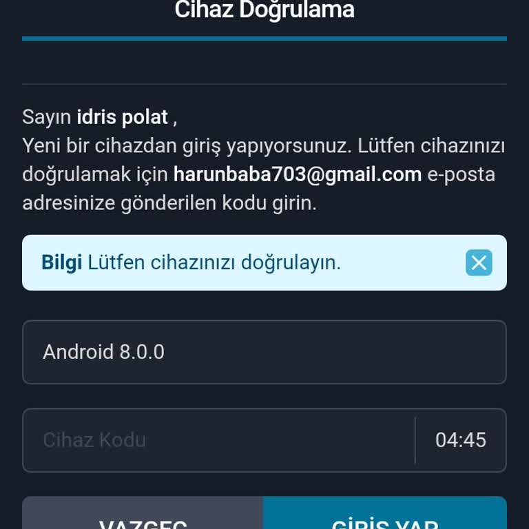 BTCTURK Yeni E Posta Adresime Nasıl Kod Gider