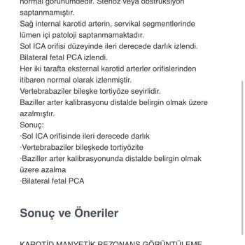 Medical Park Hastanesi MR İçin Hazırlanan Rapor Yetersiz