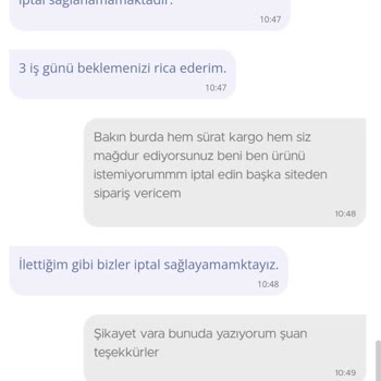 N11 Müşteri Memnuniyetsizliği Ürünü İptal Etmiyorlar