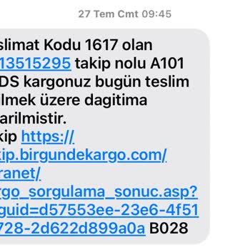 A101 Bir Günde Kargo Firmasının Teslimat Beceriksizliği