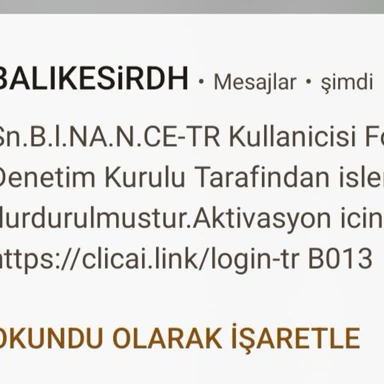 Binance Bilgi Dışı Mesaj