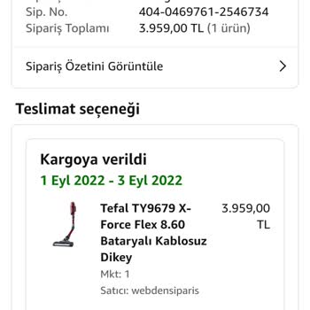 Tefal Dikey Süpürgemin Motorundan Değişik Sesler Geliyor