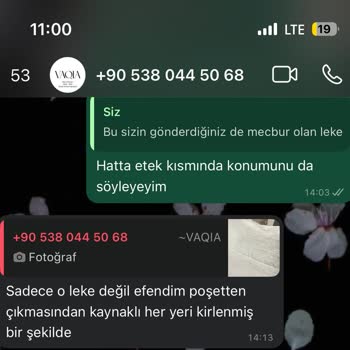 Vaqia Kargoda Hasar Almış Diye Değişim Yapmıyor