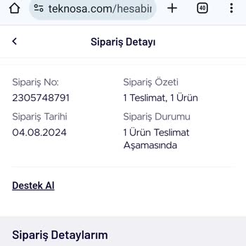 Teknosa.com İle Uğraşıyorum Siparişi İptal Etmiyorlar, Göndermiyorlar,
