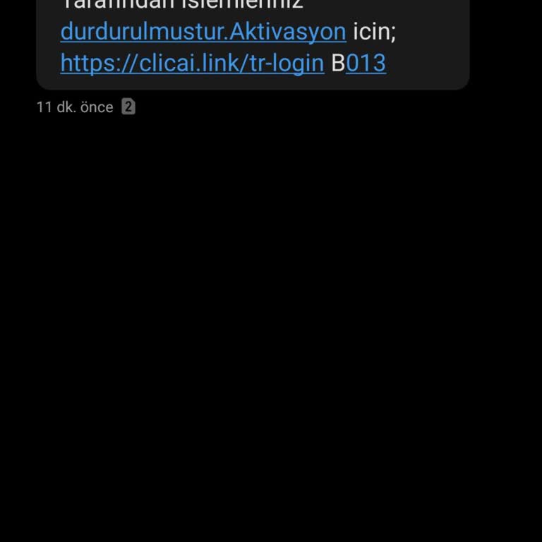 Bandırmaeah (SMS) Binance Mesajı