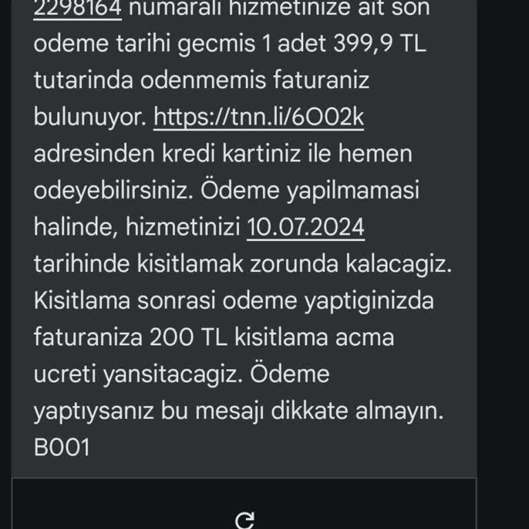 TurkNet Haksız Ödeme Tahsilatı