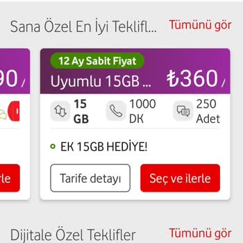 Vodafone Fatura Şoku: 15 GB Paket Ücreti 3.7 Kat Artış Gösterdi!