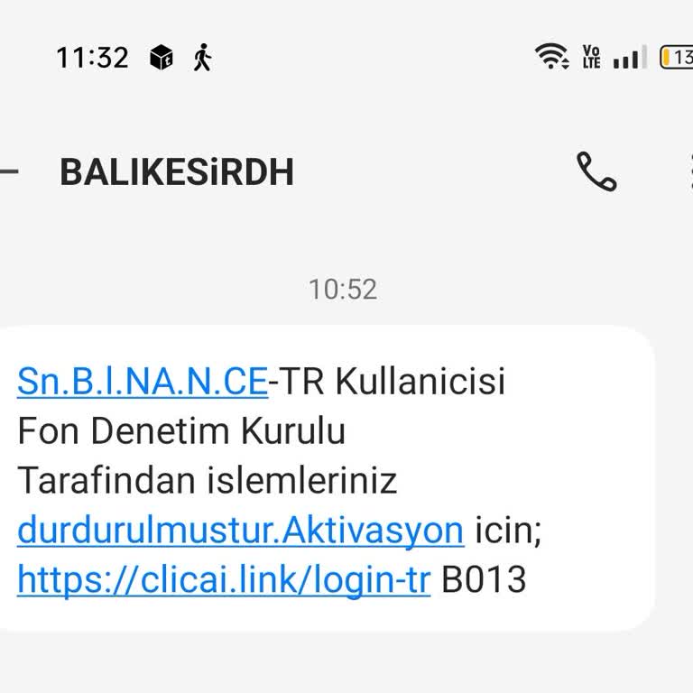 Binance Adına Gelen Mesaj