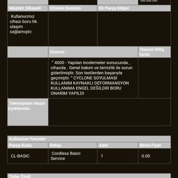 Dyson Müşteri Memnuniyetsizliği Servis Sorunu