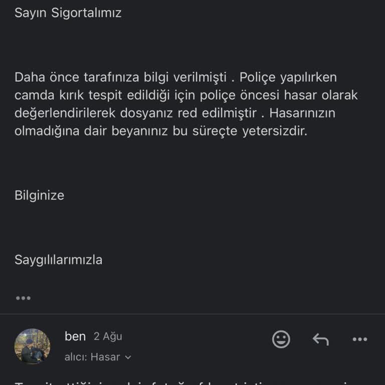 Aveon Global Sigorta Hasarımı Karşılamıyor Mağdur Ediyor