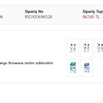 Rossmann 12 Gündür Ürünümü Kargoya Vermedi